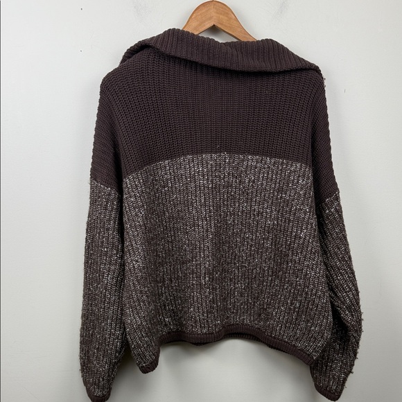 VARLEY Willard long sleeve sweater in coffee bean 1/2 zip small euc - Picture 14 of 14